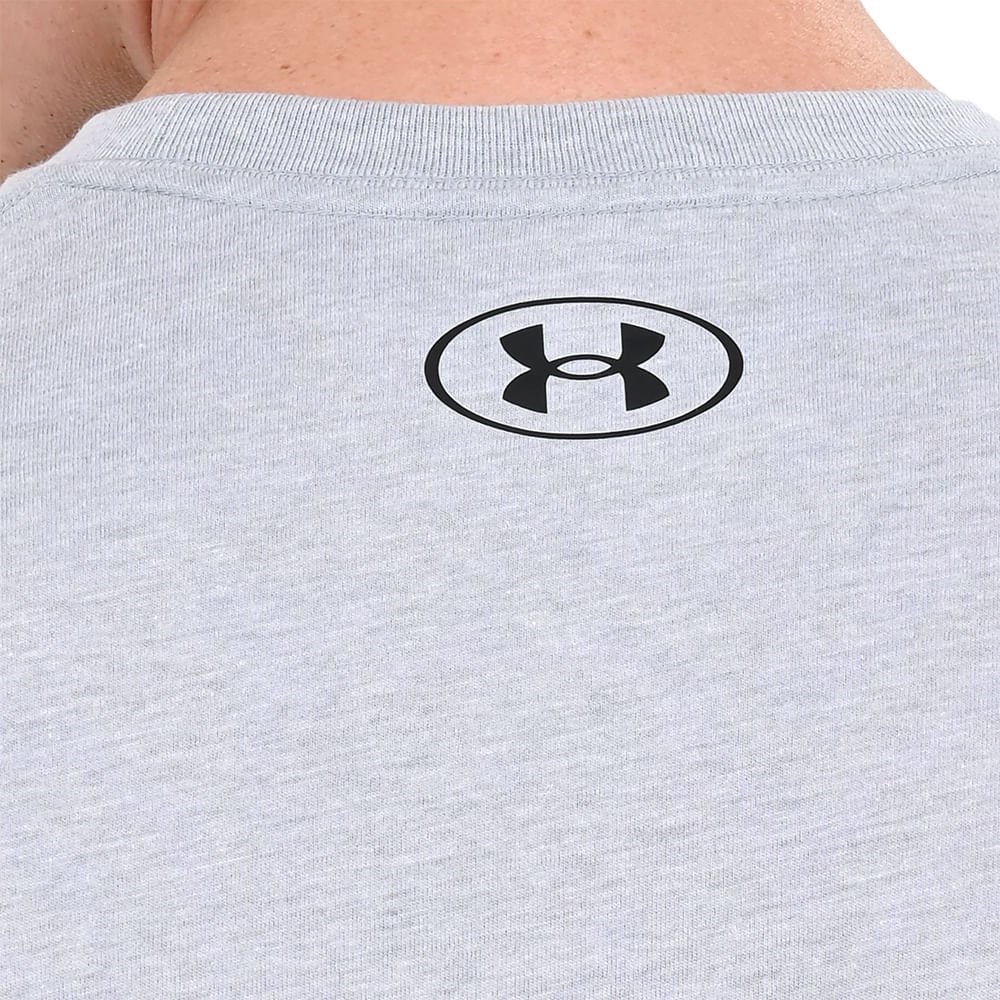 Camiseta de Treino Masculina Under Armour ABC Camo Boxed Logo Cinza 5