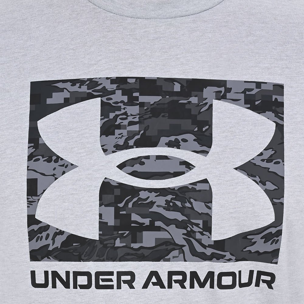 Camiseta de Treino Masculina Under Armour ABC Camo Boxed Logo Cinza 6