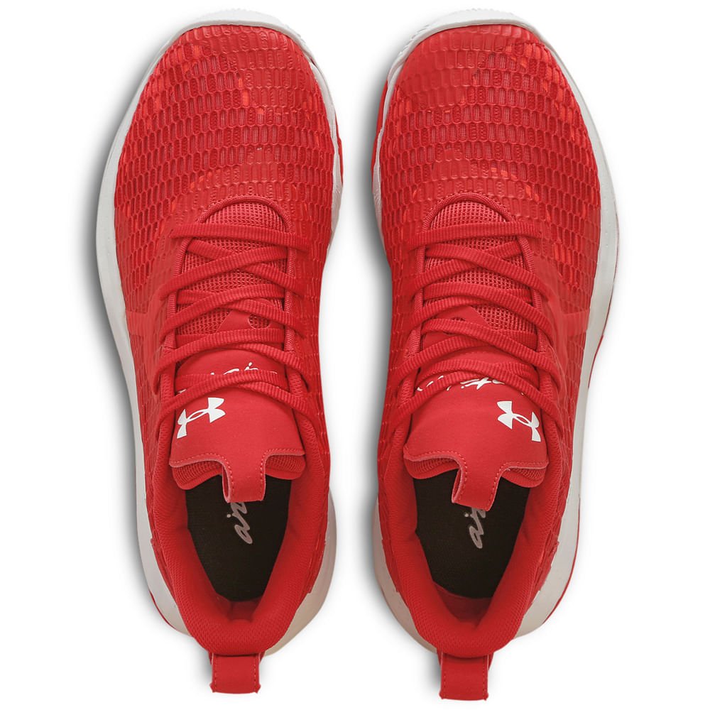 Tênis de Basquete Masculino Under Armour Spawn 3 Vermelho 4