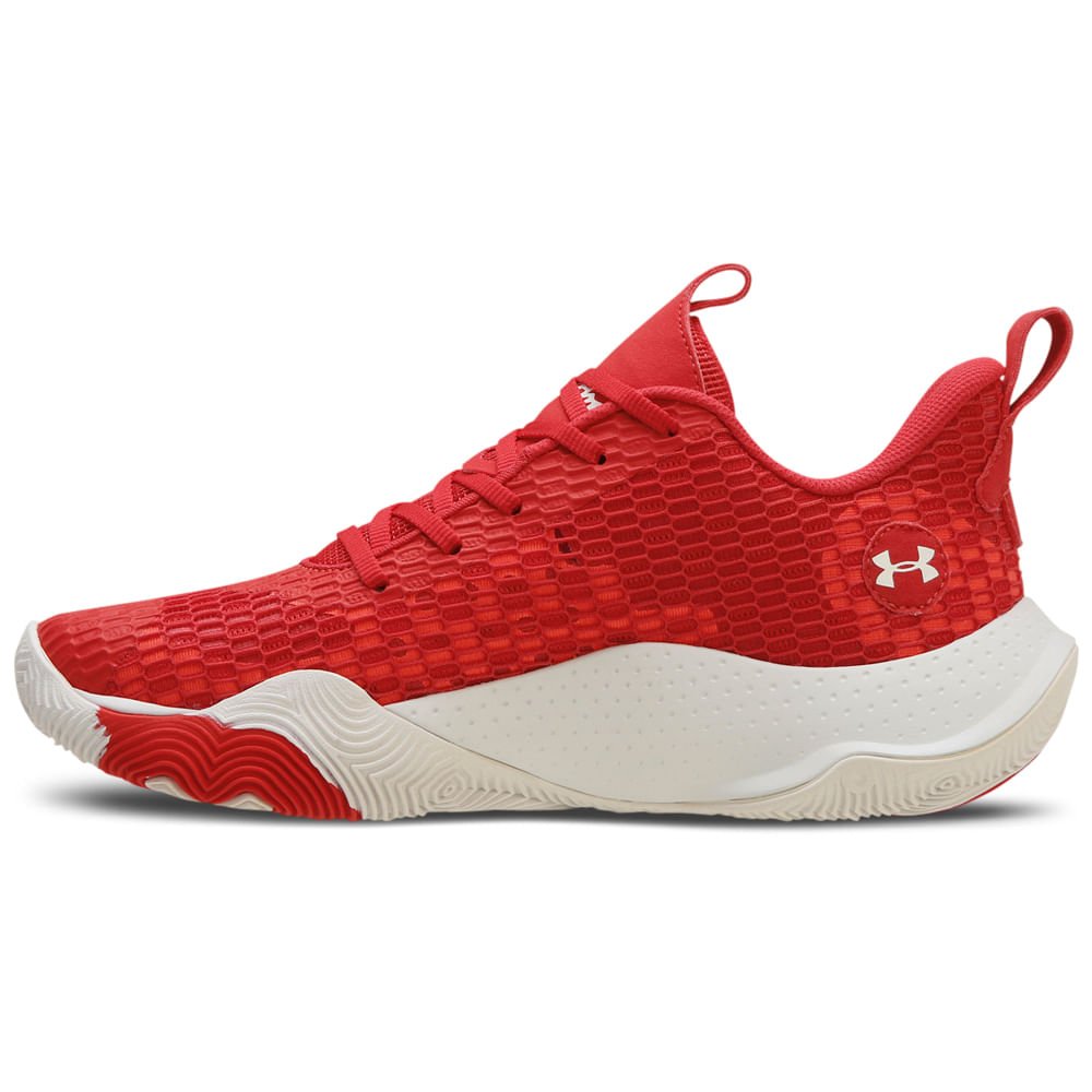 Tênis de Basquete Masculino Under Armour Spawn 3 Vermelho 3