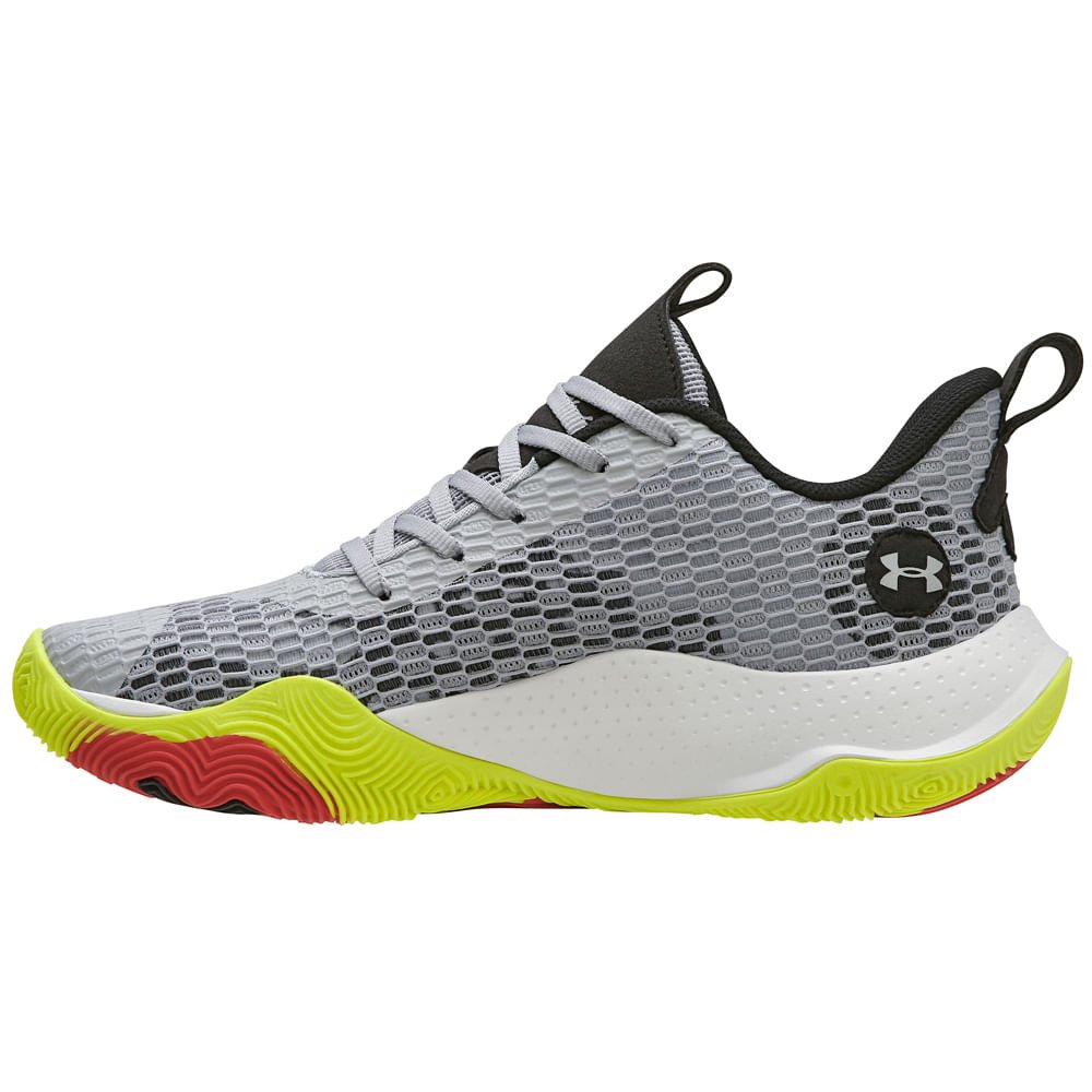 Tênis de Basquete Masculino Under Armour Spawn 3 Cinza 3