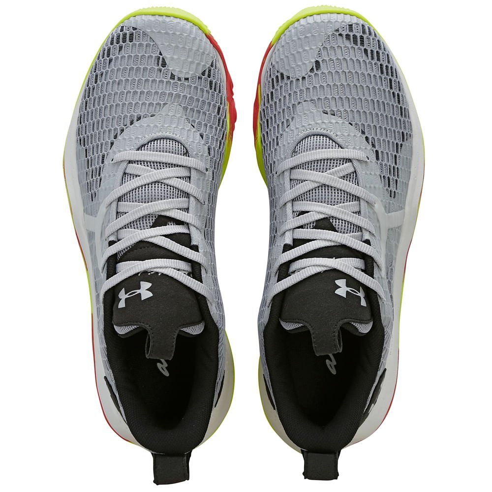 Tênis de Basquete Masculino Under Armour Spawn 3 Cinza 4