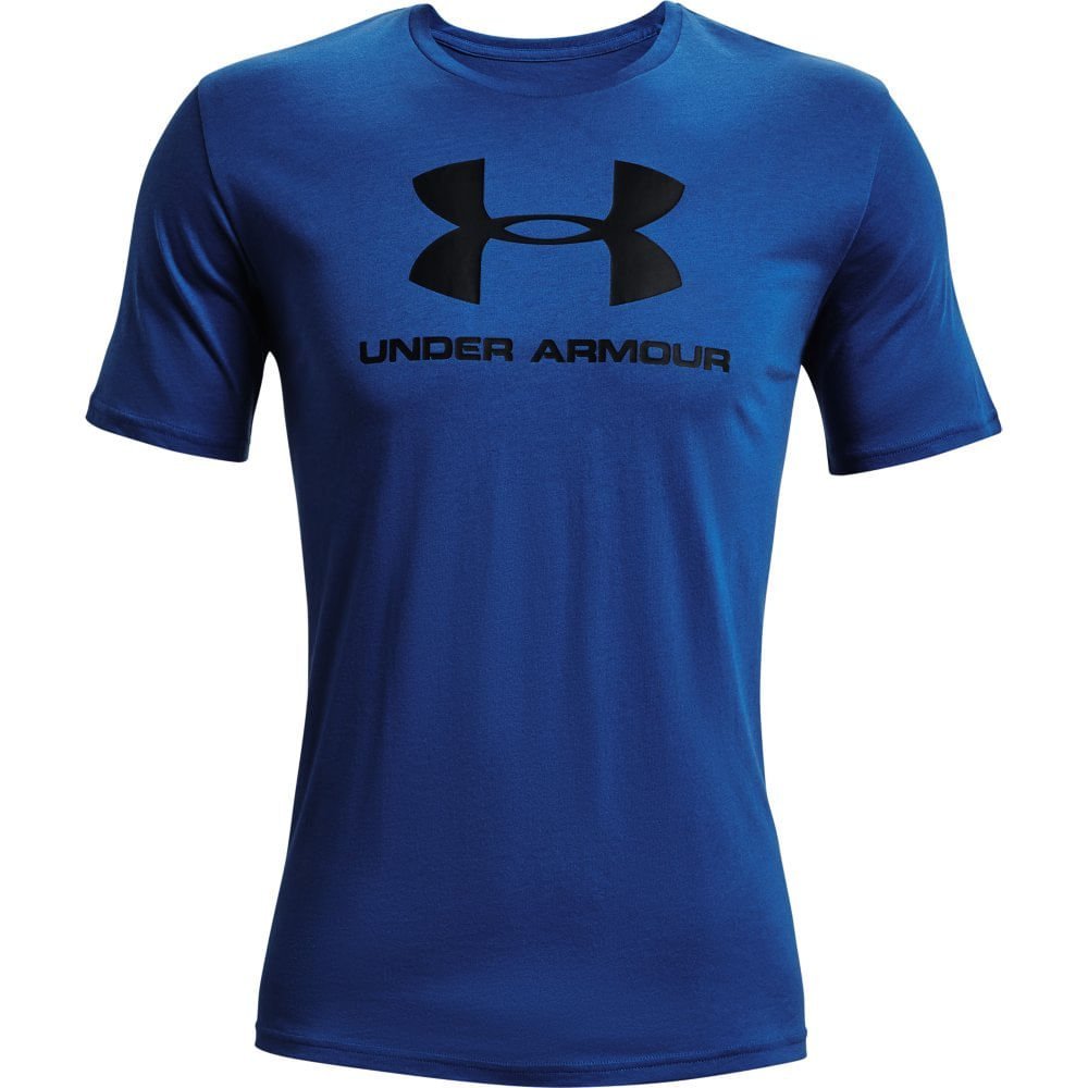 Camiseta de Treino Masculina Under Armour Sportstyle Logo Azul 1