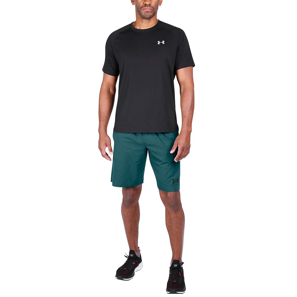 Shorts Sportstyle Masculino Under Armour Cotton Verde 2