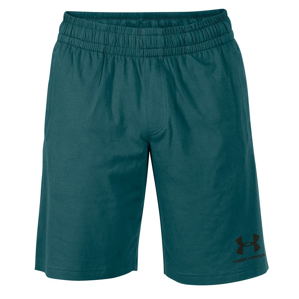 Shorts Sportstyle Masculino Under Armour Cotton Verde 5