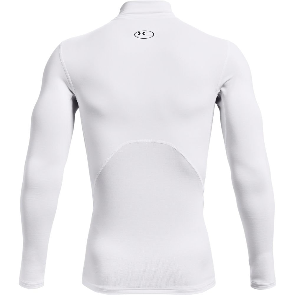 Camiseta Manga Longa de Treino Masculina Under Armour Comp Mock Branco 4