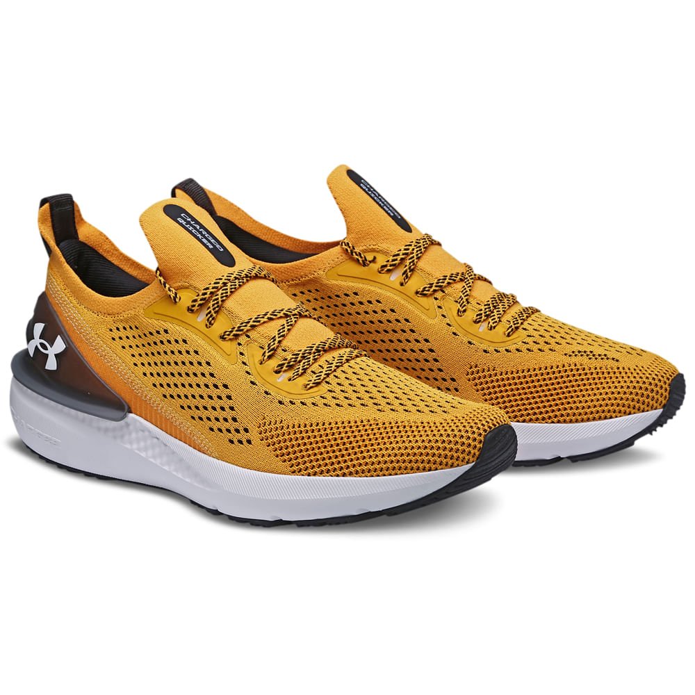 Tênis de Corrida Unissex Under Armour Charged Quicker Amarelo 3