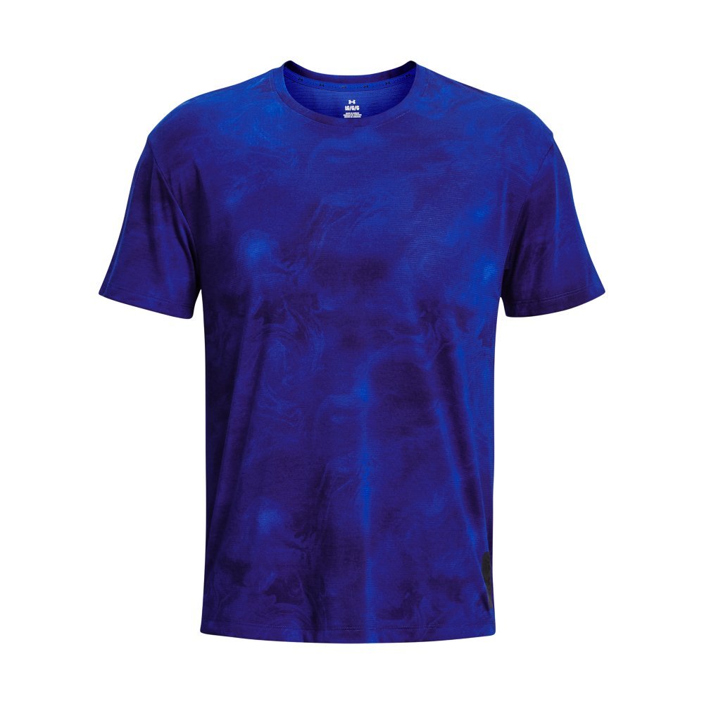 Camiseta de Corrida Masculina Under Armour Anywhere Streaker Azul 1