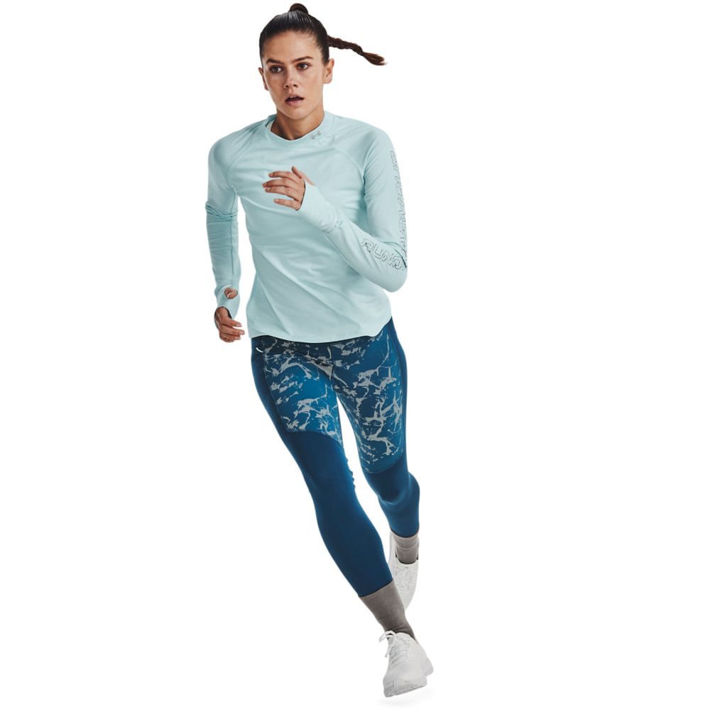  UA OutRun the Cold Tight II, Blue - women's
