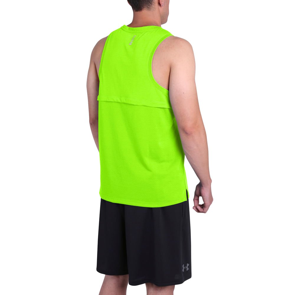 Regata de Corrida Masculina Under Armour Streaker Singlet Verde 2