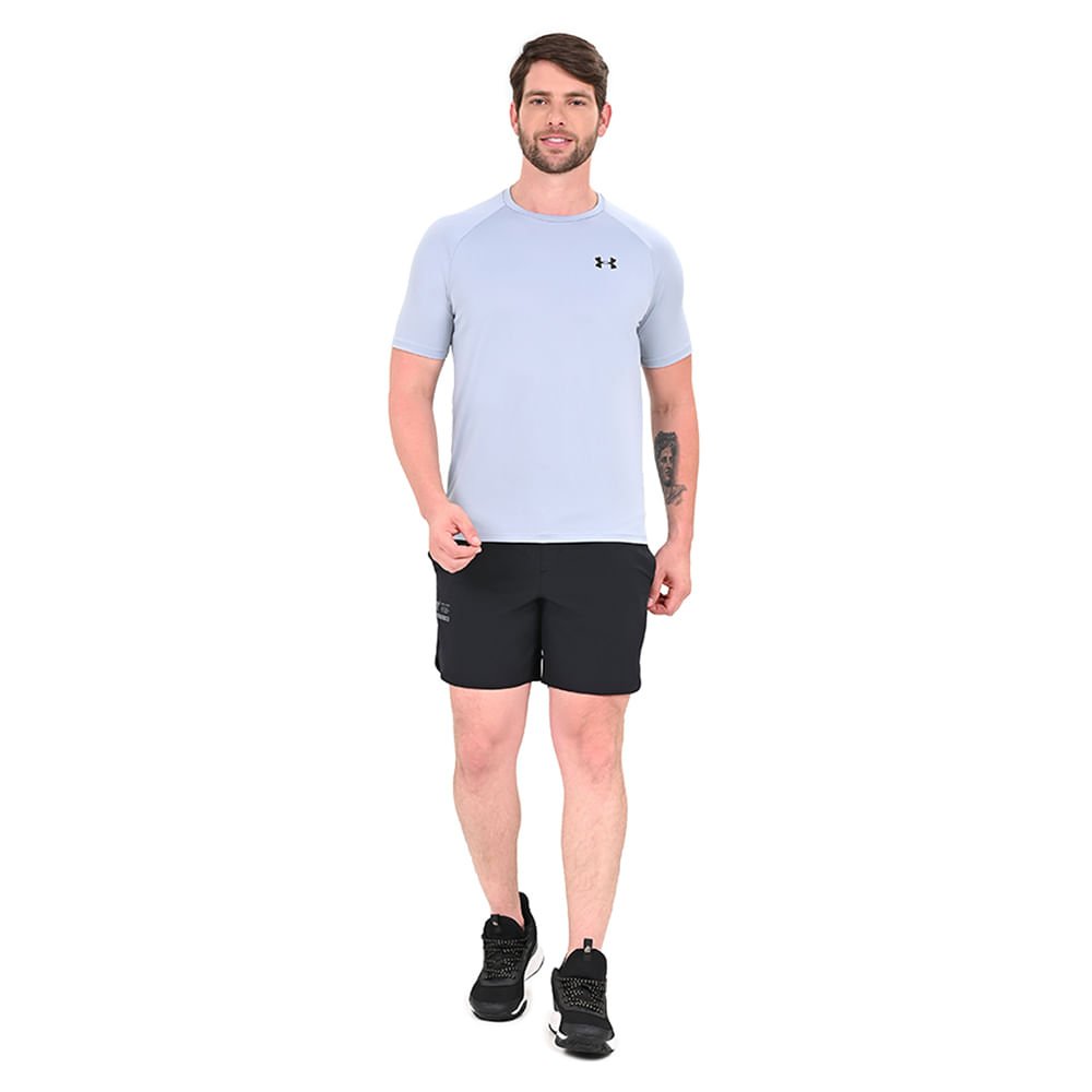 Camiseta de Treino Masculina Under Armour Tech 2.0 Cinza 4