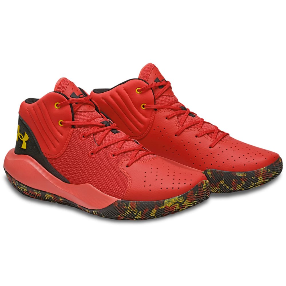 Tênis de Basquete Masculino Under Armour JET 21 Vermelho 3