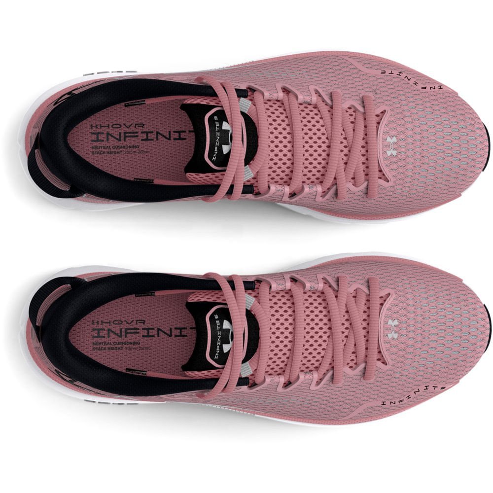 Tênis Under Armour HOVR Infinite 5 Feminino Rosa 4