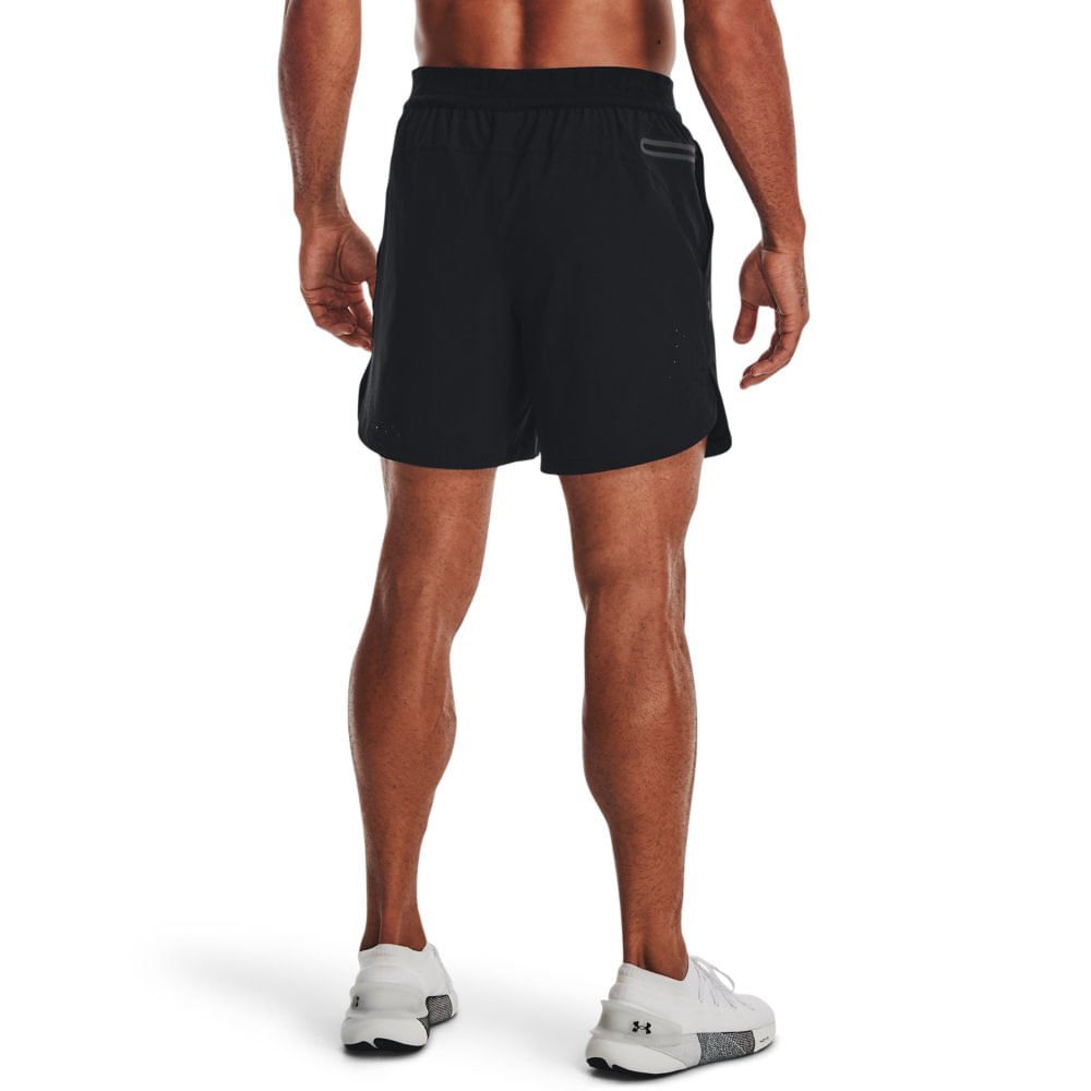 Shorts de Treino Masculino Under Armour Peak Woven Preto 2