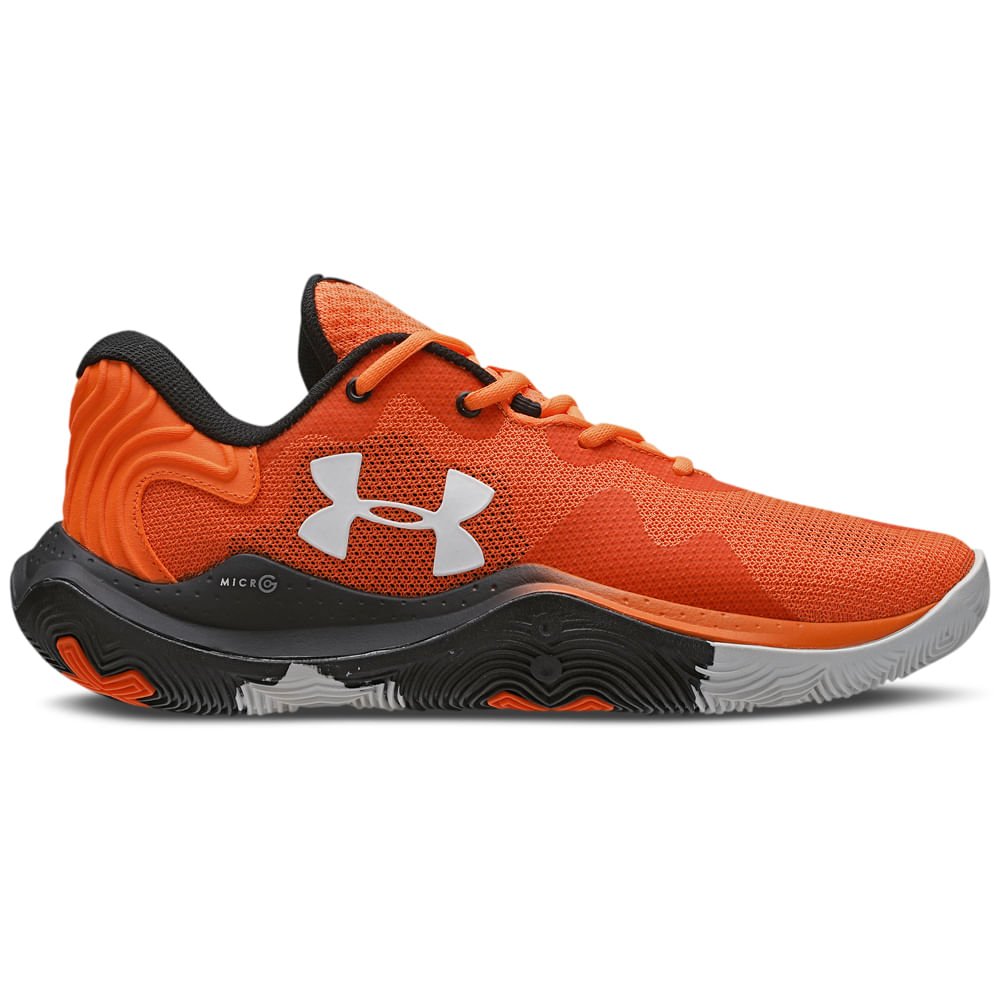 Tênis de Basquete Masculino Under Armour Buzzer Laranja