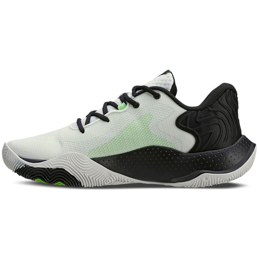 Tênis de Basquete Masculino Under Armour Buzzer Branco 2