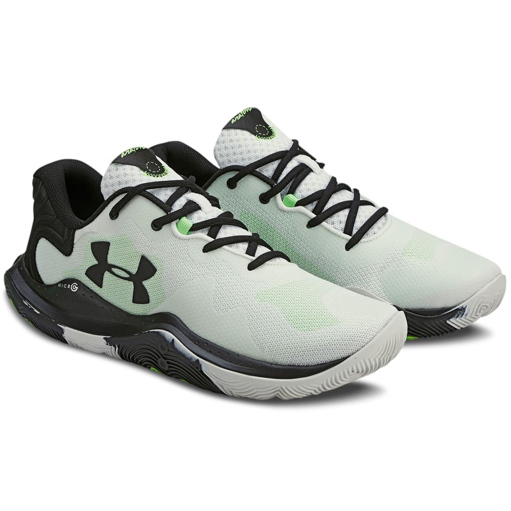 Tênis de Basquete Masculino Under Armour Buzzer Branco
