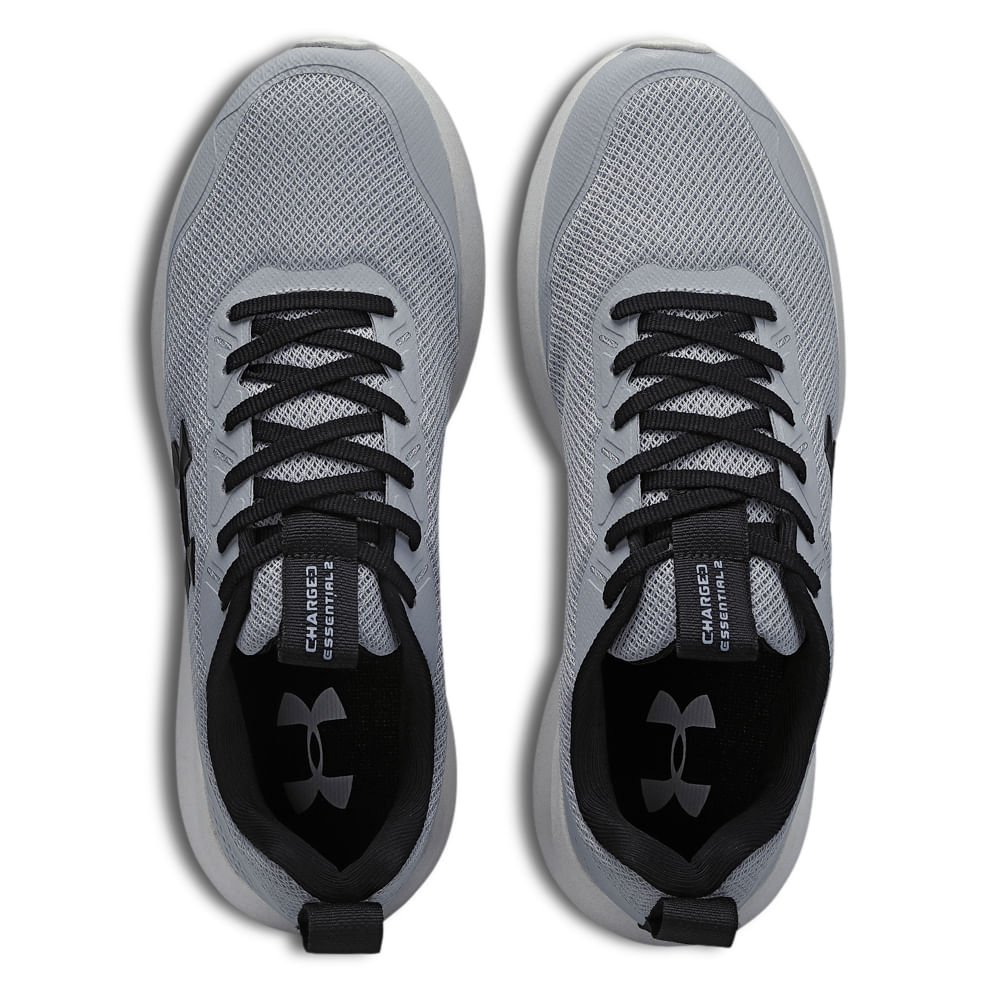 Tênis de Corrida Unissex Under Armour Charged Essential 2 Cinza 4