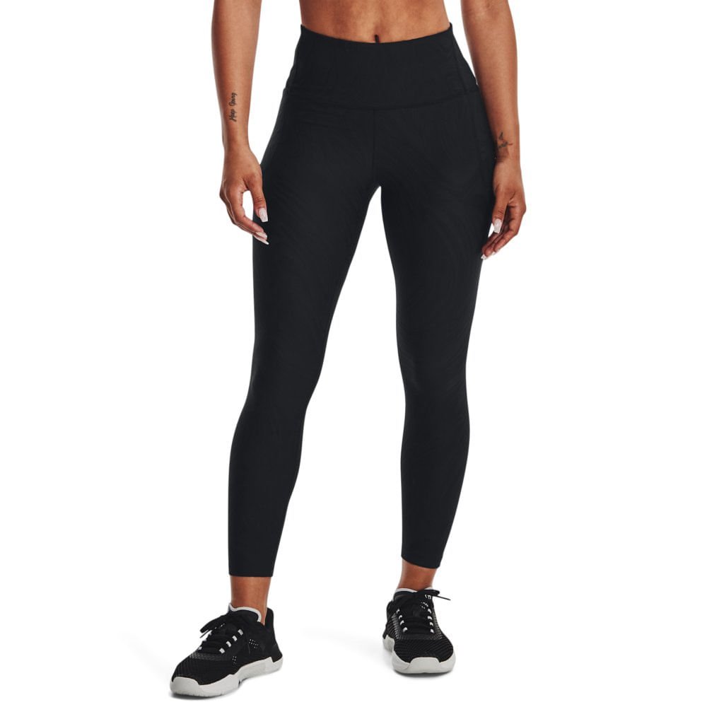 Legging de Treino Feminina Under Armour Meridian Jacquard Preto