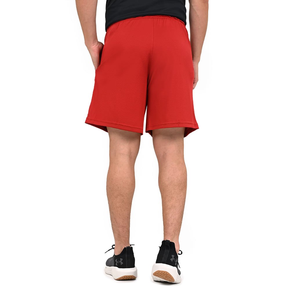 Shorts de Treino Masculino Under Armour Tech Mesh Vermelho 3