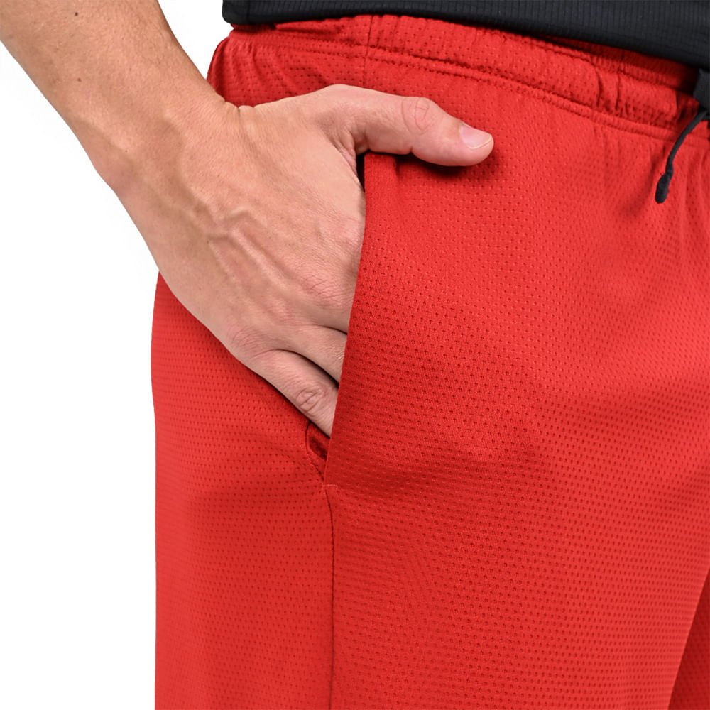 Shorts de Treino Masculino Under Armour Tech Mesh Vermelho 7