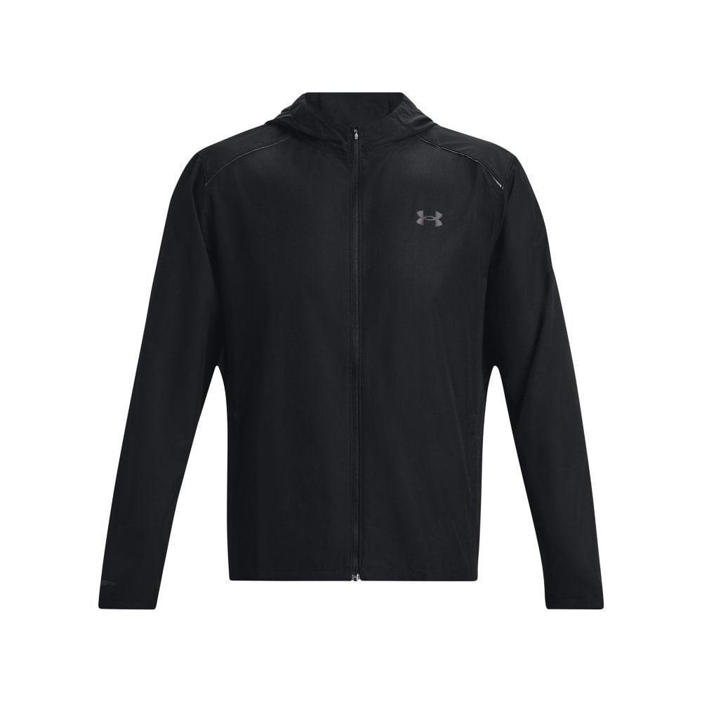 Jaqueta de Corrida Masculina Under Armour Storm Rum Hooded Preto 4