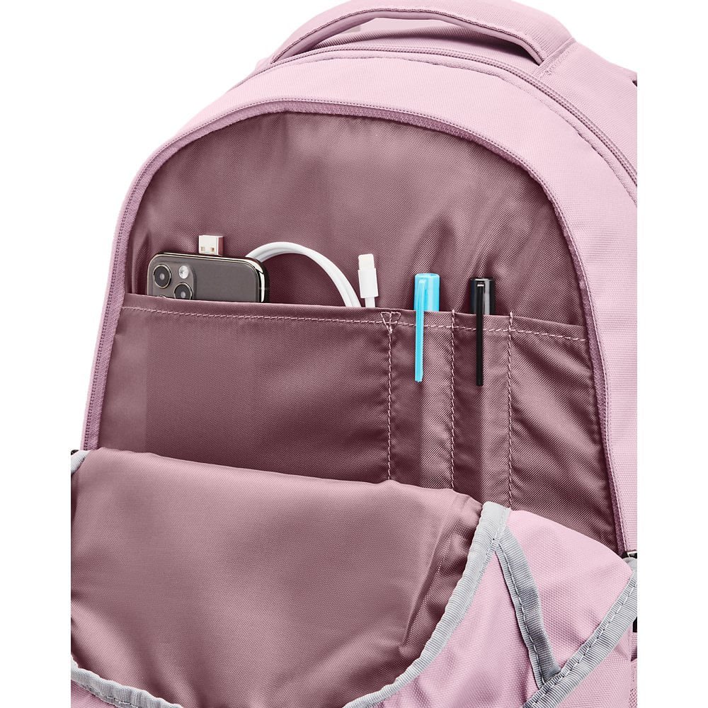 Mochila de Treino Unissex Under Armour Hustle 5.0 Backpack Rosa 2