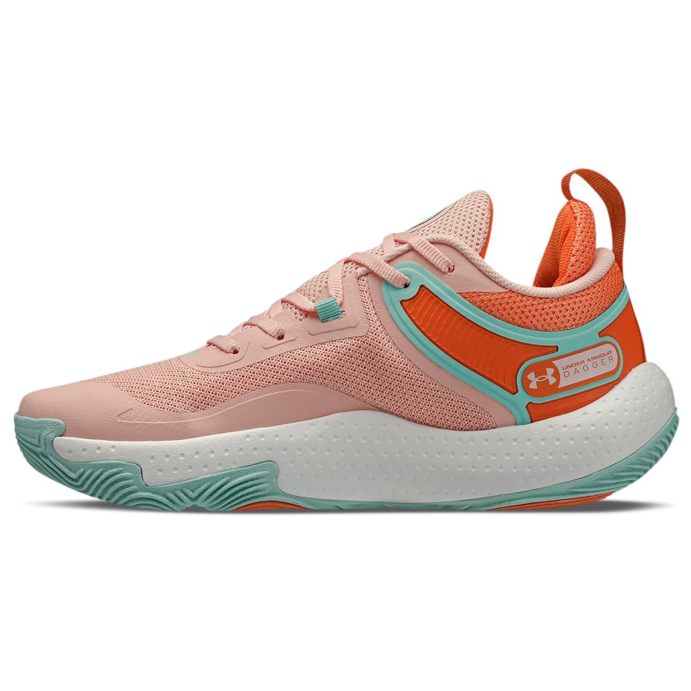 Tênis de Basquete Masculino Under Armour Dagger Rosa 2