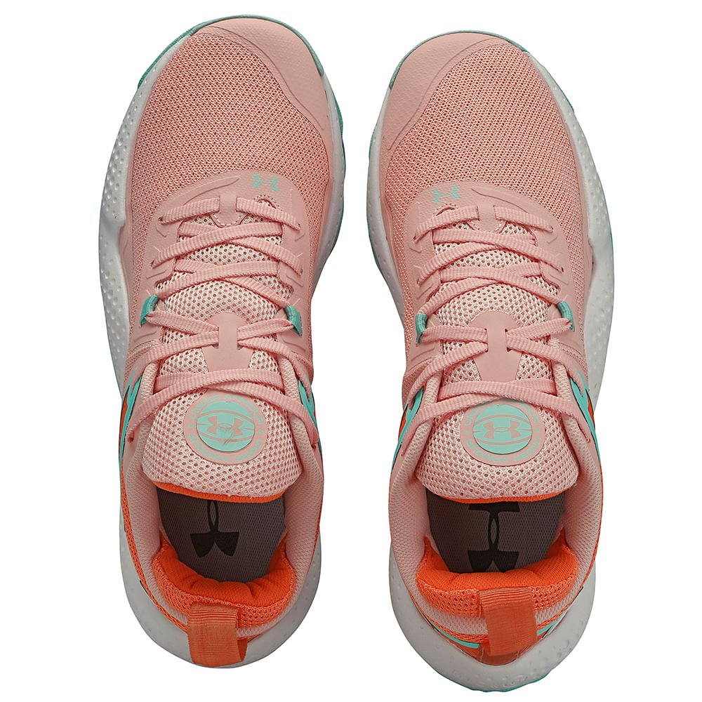 Tênis de Basquete Masculino Under Armour Dagger Rosa 4