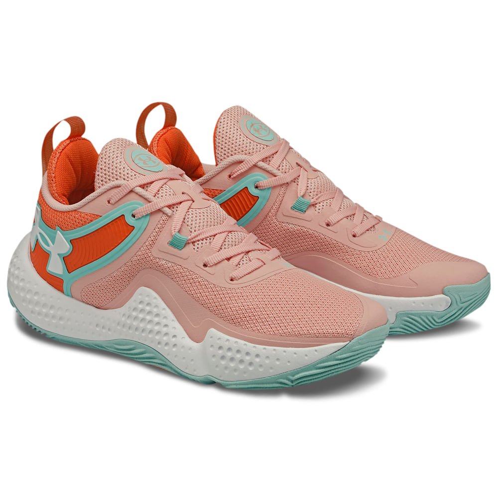 Tênis de Basquete Masculino Under Armour Dagger Rosa 3