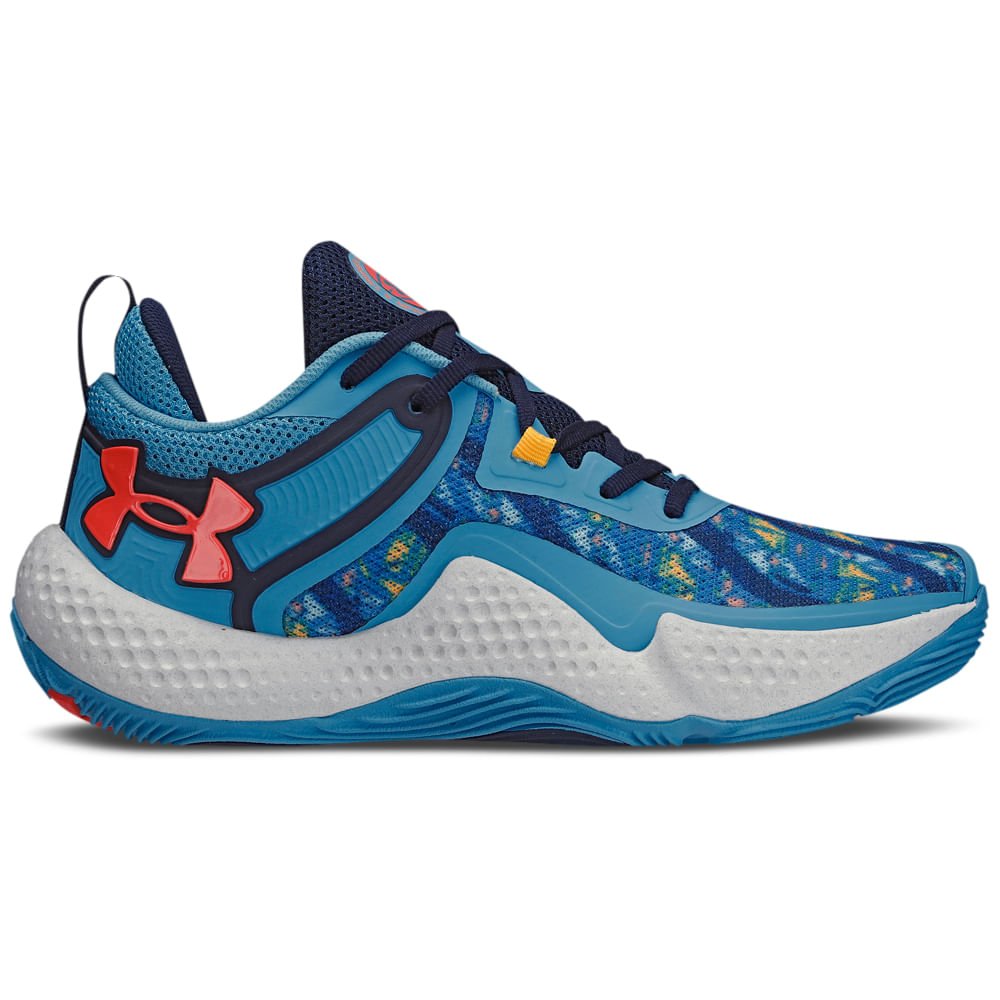 Tênis de Basquete Masculino Under Armour Dagger Azul 1