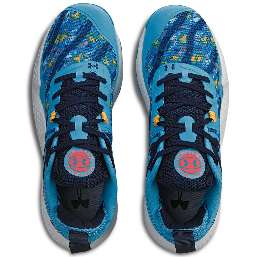 Tênis de Basquete Masculino Under Armour Dagger Azul 4