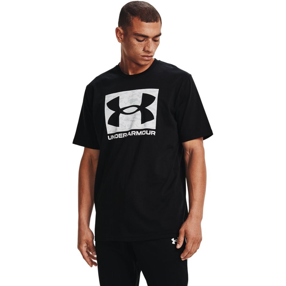 Camiseta de Treino Masculina Under Armour ABC Camo Boxed Logo Preto 4