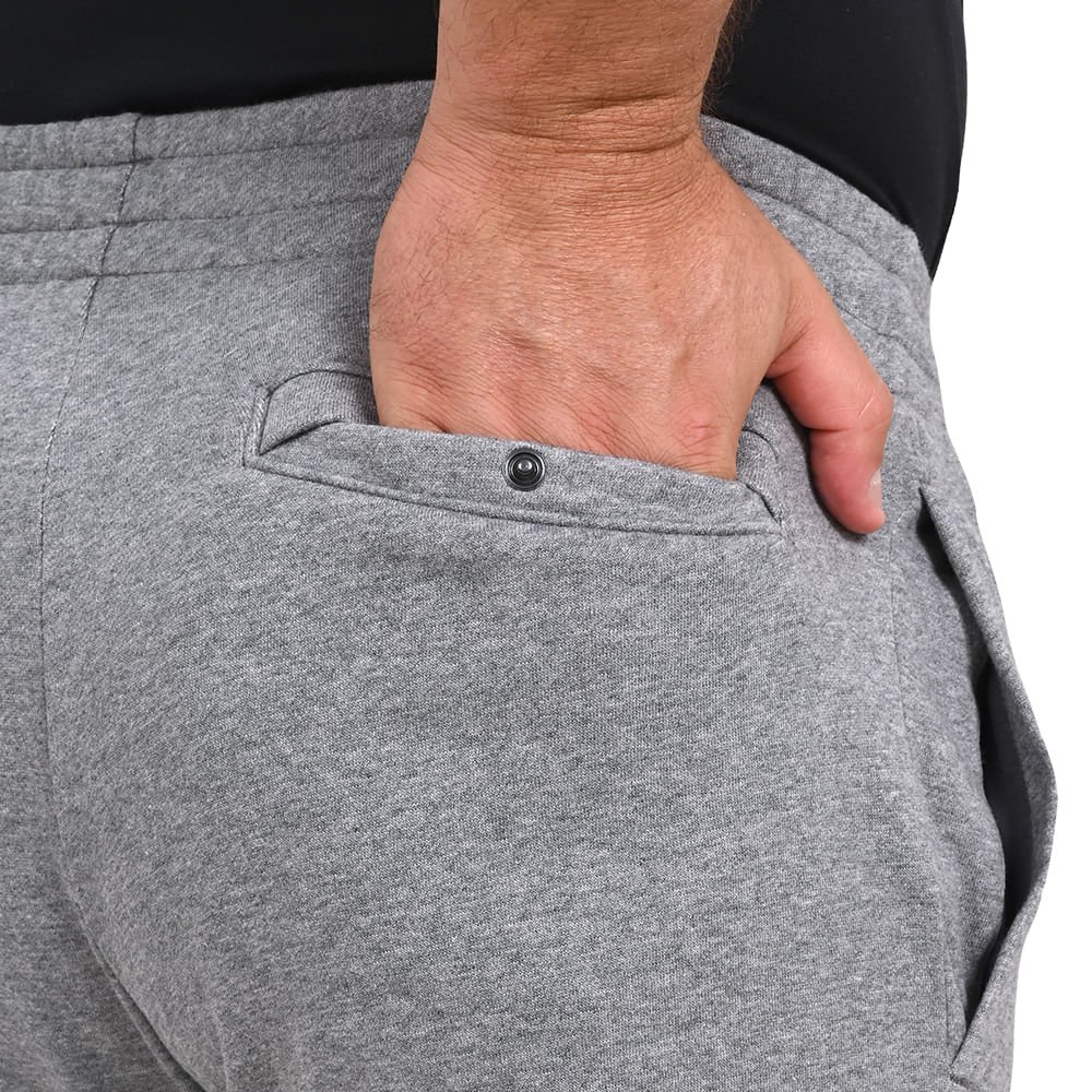 Calça de Treino Masculina Under Armour Rival Fleece Jogger Cinza 6