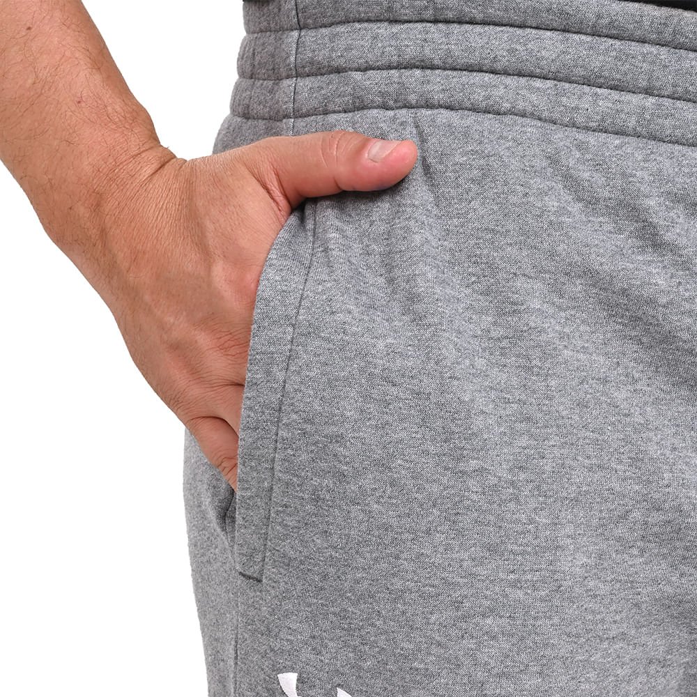 Calça de Treino Masculina Under Armour Rival Fleece Jogger Cinza 8