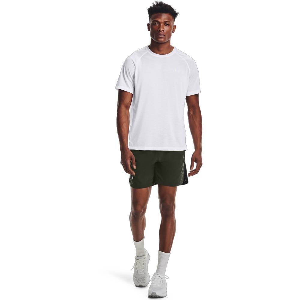 Camiseta de Corrida Masculina Under Armour Streaker Branco 3