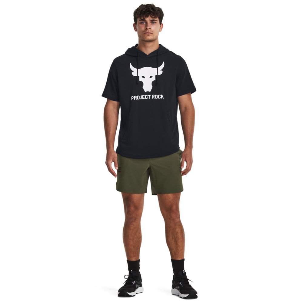 Short Under Armour Project Rock Terry 2 Preto Masculino Preto