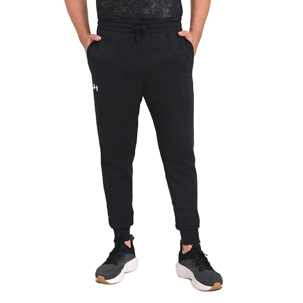 Calça de Treino Masculina Under Armour Rival Fleece Jogger Preto 3