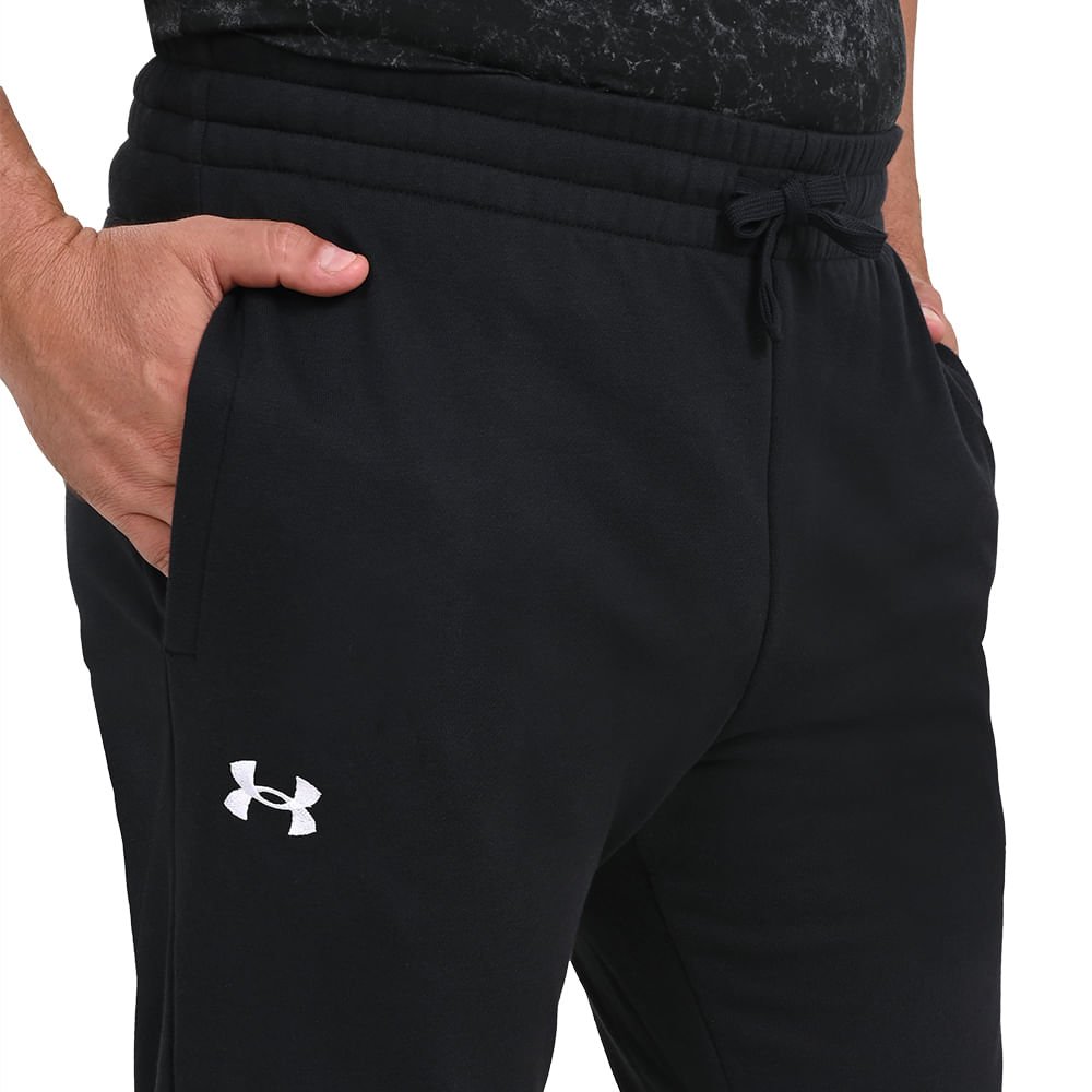 Calça de Treino Masculina Under Armour Rival Fleece Jogger Preto 5