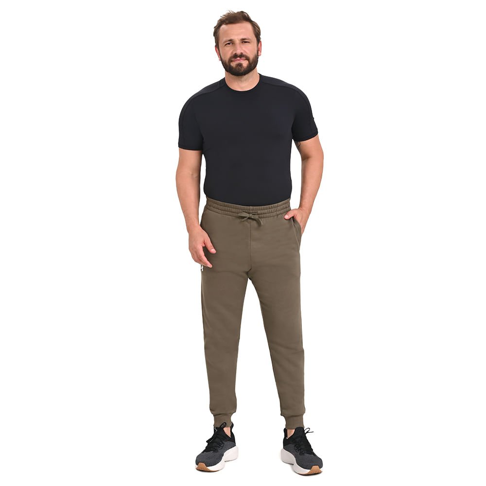 Calça de Treino Masculina Under Armour Rival Fleece Jogger Verde 2