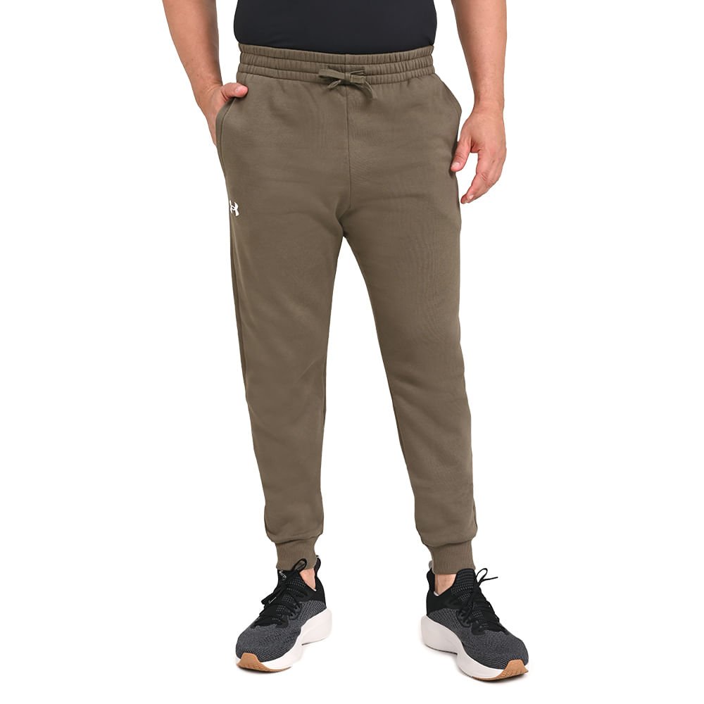 Calça de Treino Masculina Under Armour Rival Fleece Jogger Verde 3