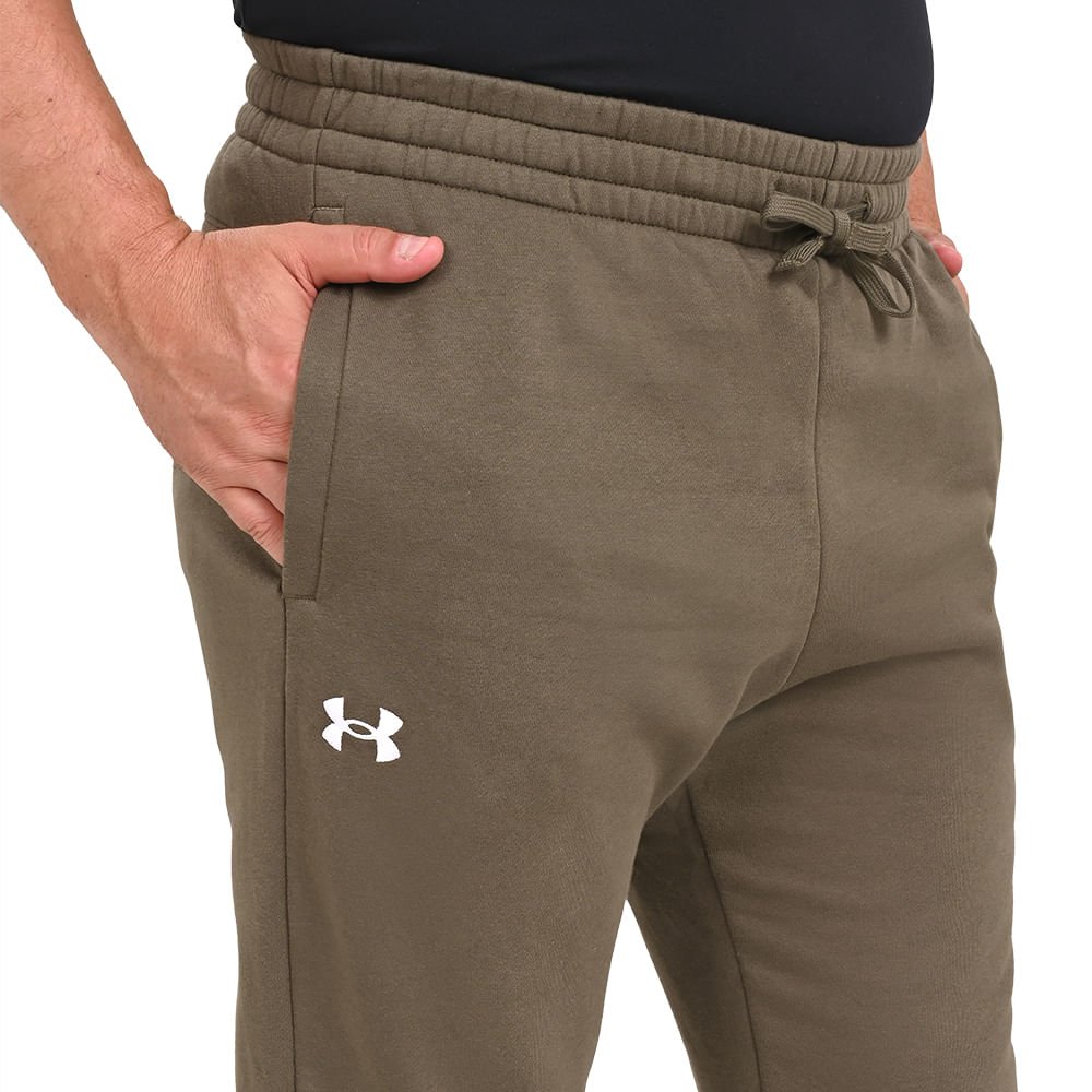 Calça de Treino Masculina Under Armour Rival Fleece Jogger Verde 5