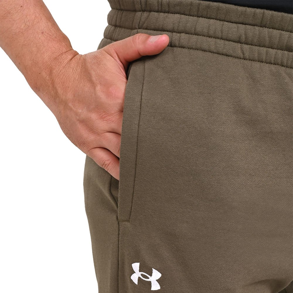 Calça de Treino Masculina Under Armour Rival Fleece Jogger Verde 7
