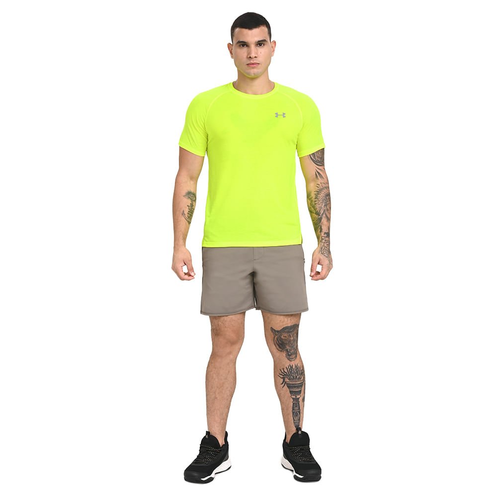 Camiseta de Corrida Masculina Under Armour Streaker Run Verde 4