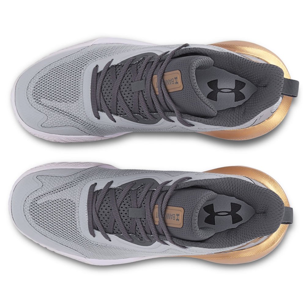 Tênis de Basquete Masculino Under Armour Bankshot Cinza 3