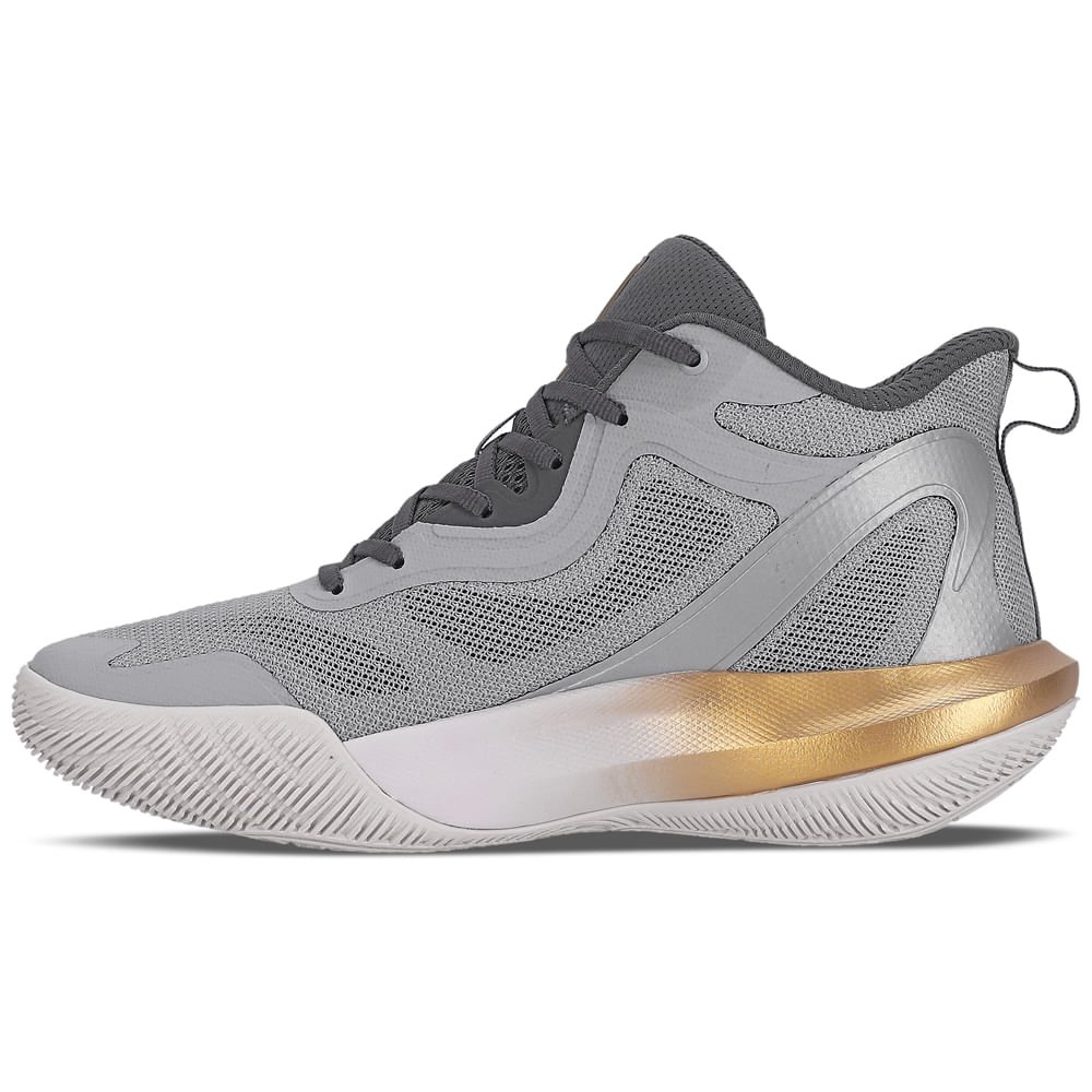Tênis de Basquete Masculino Under Armour Bankshot Cinza 2