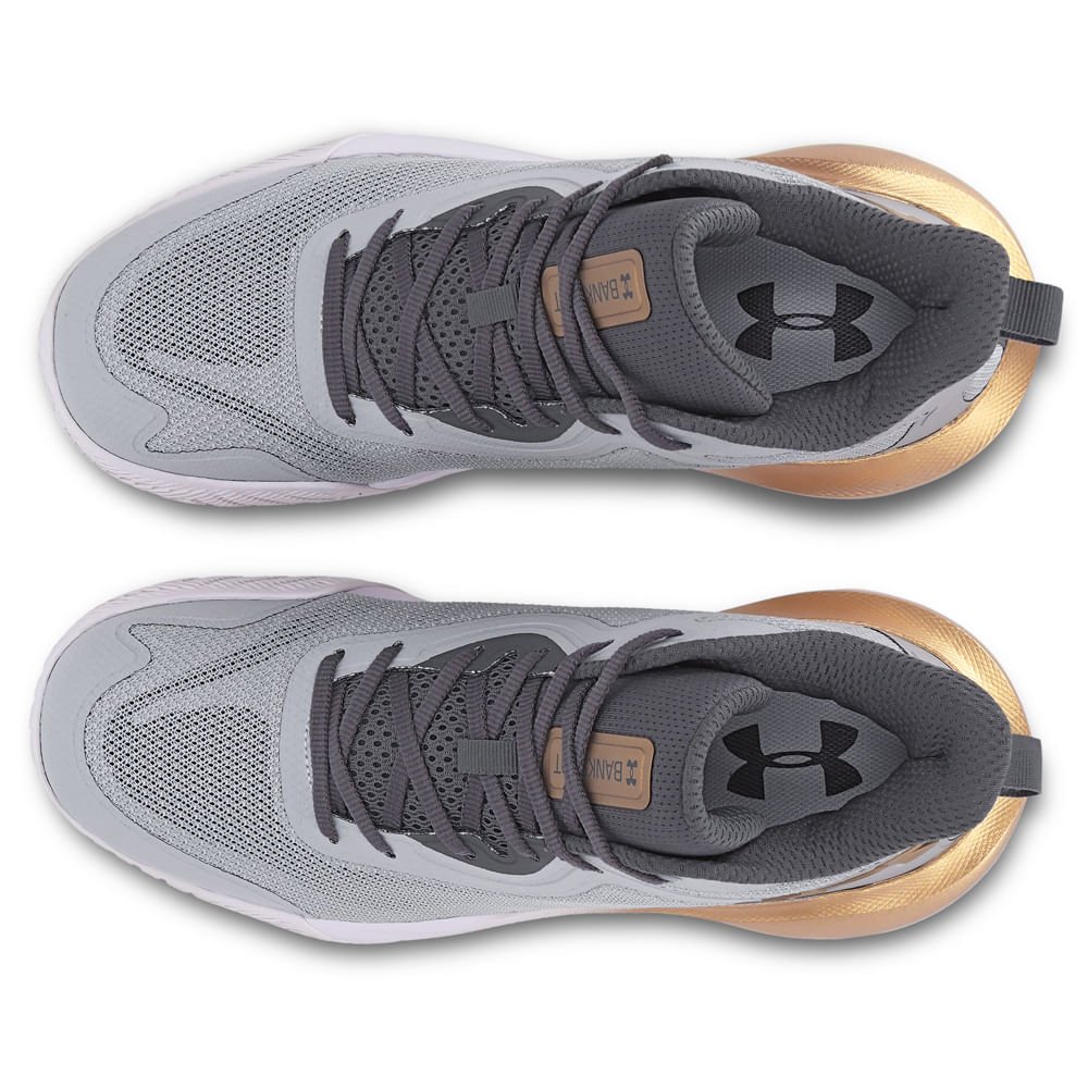 Tênis de Basquete Masculino Under Armour Bankshot Cinza 3