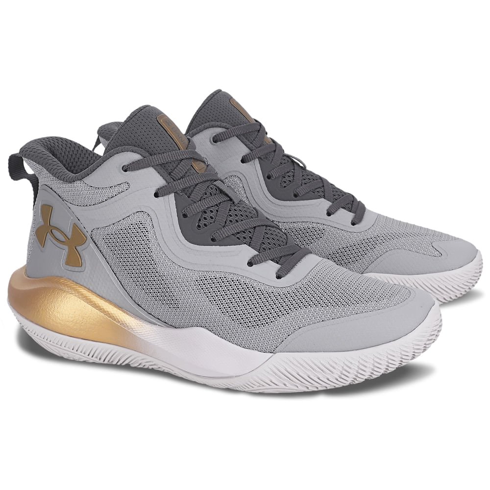 Tênis de Basquete Masculino Under Armour Bankshot Cinza 4
