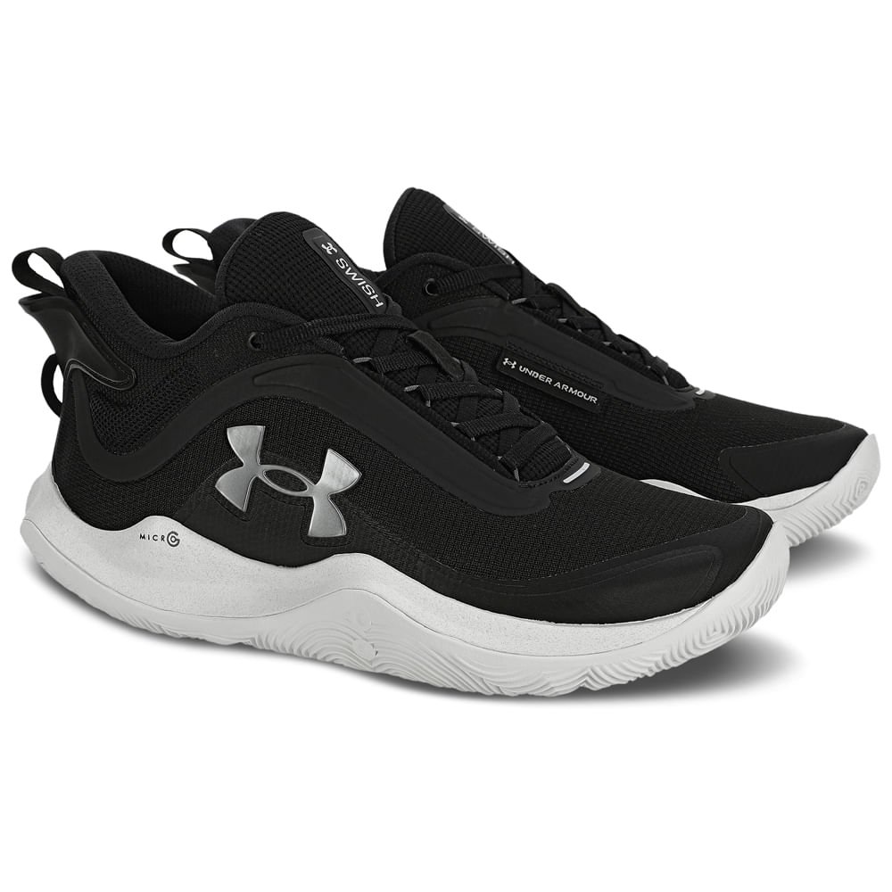 Tênis de Basquete Masculino Under Armour Swish Preto 4