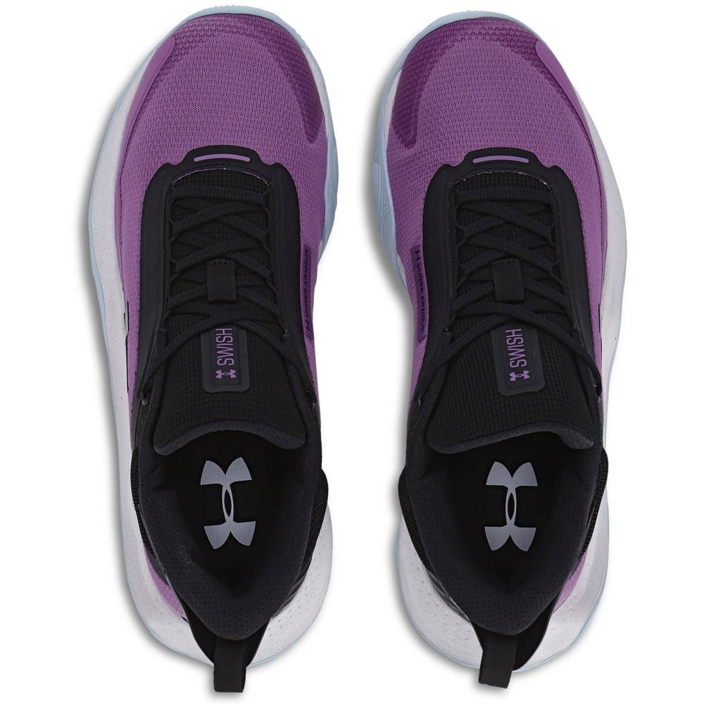 Tênis de Basquete Masculino Under Armour Swish Roxo 3